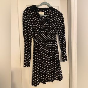 Kate Spade Swan Mini Dress size small